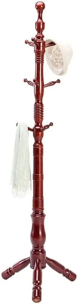 جالباسی ایستاده چوبی با طراحی مدرن، مناسب اتاق خواب، راهرو و ورودی منزل - ابعاد 58 * 58 * 190 سانتی متر