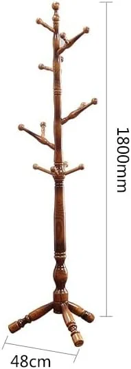 رخت آویز ایستاده چوبی با طراحی کم جا، دارای 12 آویز، مناسب برای ورودی، راهرو، اتاق خواب، آویز درختی برای لباس، کلاه، ژاکت، شال، آویز لباس ورودی (A-180X48Cm) رخت آویز ایستاده چوبی با طراحی کم جا، دارای 12 آویز، مناسب برای ورودی، راهرو، اتاق خواب، آویز درختی برای لباس، کلاه، ژاکت، شال، آویز لباس ورودی (A-180X48Cm)