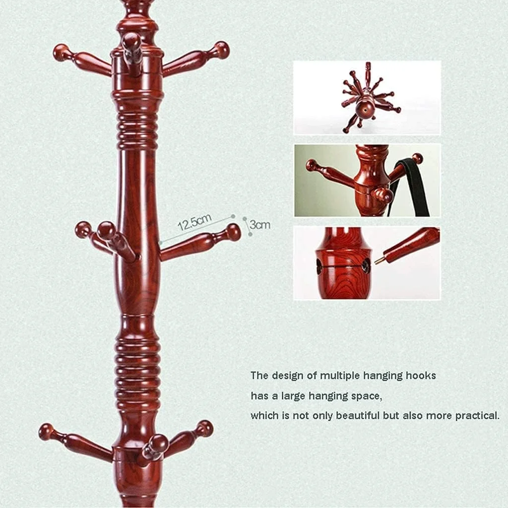 جالباسی ایستاده چوبی با طراحی مدرن، مناسب اتاق خواب، راهرو و ورودی منزل - ابعاد 58 * 58 * 190 سانتی متر جالباسی ایستاده چوبی با طراحی مدرن، مناسب اتاق خواب، راهرو و ورودی منزل - ابعاد 58 * 58 * 190 سانتی متر