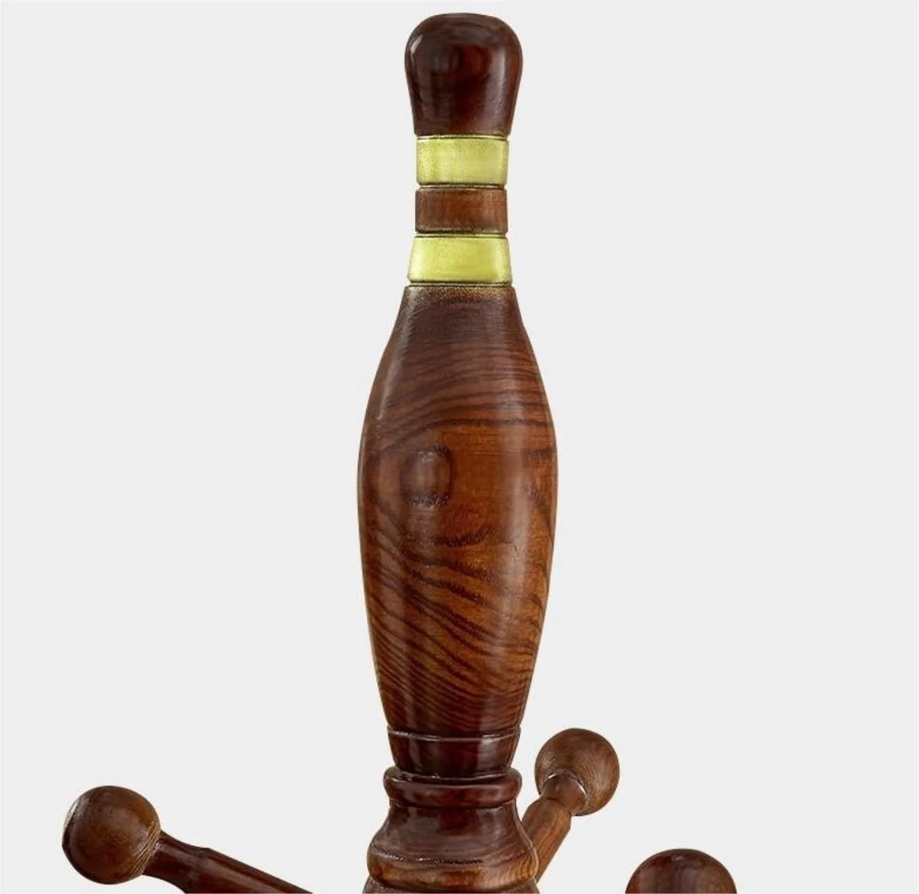 جالباسی ایستاده چوبی با ۹ آویز، مناسب برای کلاه، لباس، منزل، اداره و ورودی (A-182 * 39.7Cm)