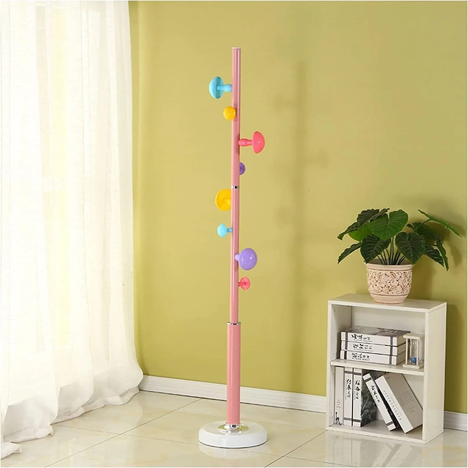 جالباسی ایستاده، جالباسی فلزی کلاه، جالباسی ایستاده با قلاب، مونتاژ آسان، جالباسی مدرن زیبا برای اتاق خواب، راهرو، ورودی، آویز لباس (صورتی) جالباسی ایستاده، جالباسی فلزی کلاه، جالباسی ایستاده با قلاب، مونتاژ آسان، جالباسی مدرن زیبا برای اتاق خواب، راهرو، ورودی، آویز لباس (صورتی)