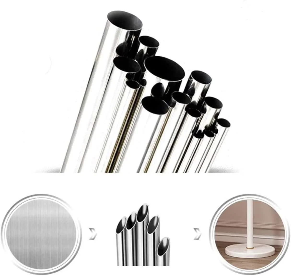 جالباسی ایستاده استیل ضد زنگ، صرفه جویی در فضا، جالباسی فلزی، آویز کلاه و کیف، مناسب راهرو، سازمان دهنده ورودی لباس (مشکی - 38 * 182 سانتی متر)