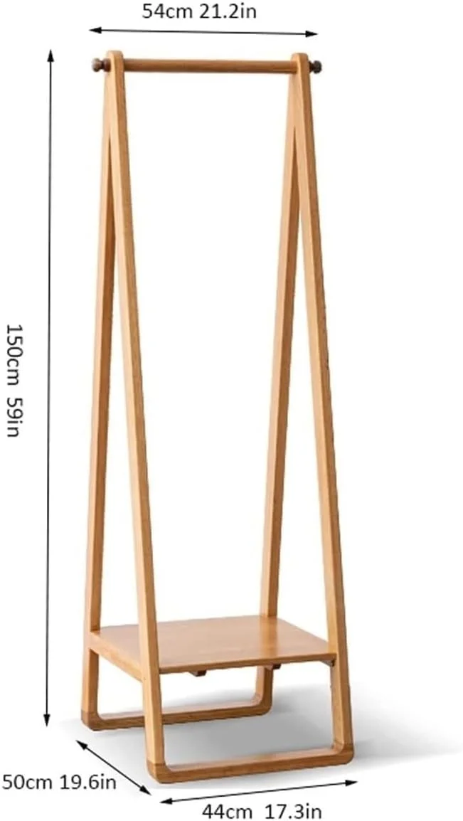رخت آویز ایستاده با قفسه، صرفه جویی در فضا، چوبی و مقاوم، مناسب برای کلاه، لباس، وسایل تزئینی، اتاق و اداره (طبیعی - 54 * 50 * 150 سانتی متر) رخت آویز ایستاده با قفسه، صرفه جویی در فضا، چوبی و مقاوم، مناسب برای کلاه، لباس، وسایل تزئینی، اتاق و اداره (طبیعی - 54 * 50 * 150 سانتی متر)