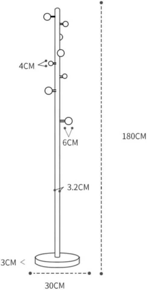 جالباسی ایستاده فلزی با طراحی کمجا، دارای ۹ آویز برای کت، کلاه و کیف دستی، مناسب منزل، اتاق نشیمن، ورودی و آویز عمودی لباس (مشکی - 30 * 180 سانتیمتر) جالباسی ایستاده فلزی با طراحی کمجا، دارای ۹ آویز برای کت، کلاه و کیف دستی، مناسب منزل، اتاق نشیمن، ورودی و آویز عمودی لباس (مشکی - 30 * 180 سانتیمتر)
