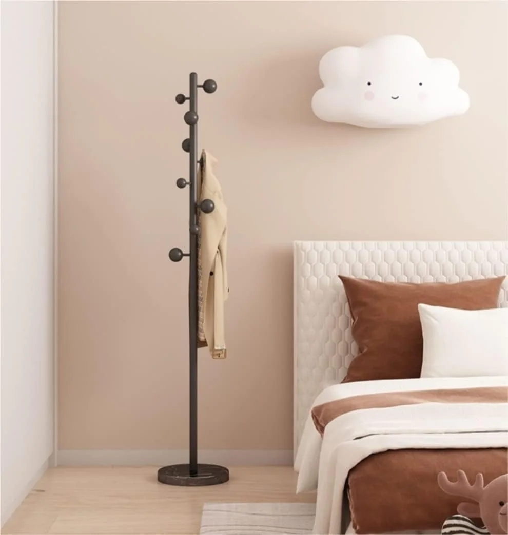 جالباسی ایستاده فلزی با طراحی کمجا، دارای ۹ آویز برای کت، کلاه و کیف دستی، مناسب منزل، اتاق نشیمن، ورودی و آویز عمودی لباس (مشکی - 30 * 180 سانتیمتر) جالباسی ایستاده فلزی با طراحی کمجا، دارای ۹ آویز برای کت، کلاه و کیف دستی، مناسب منزل، اتاق نشیمن، ورودی و آویز عمودی لباس (مشکی - 30 * 180 سانتیمتر)