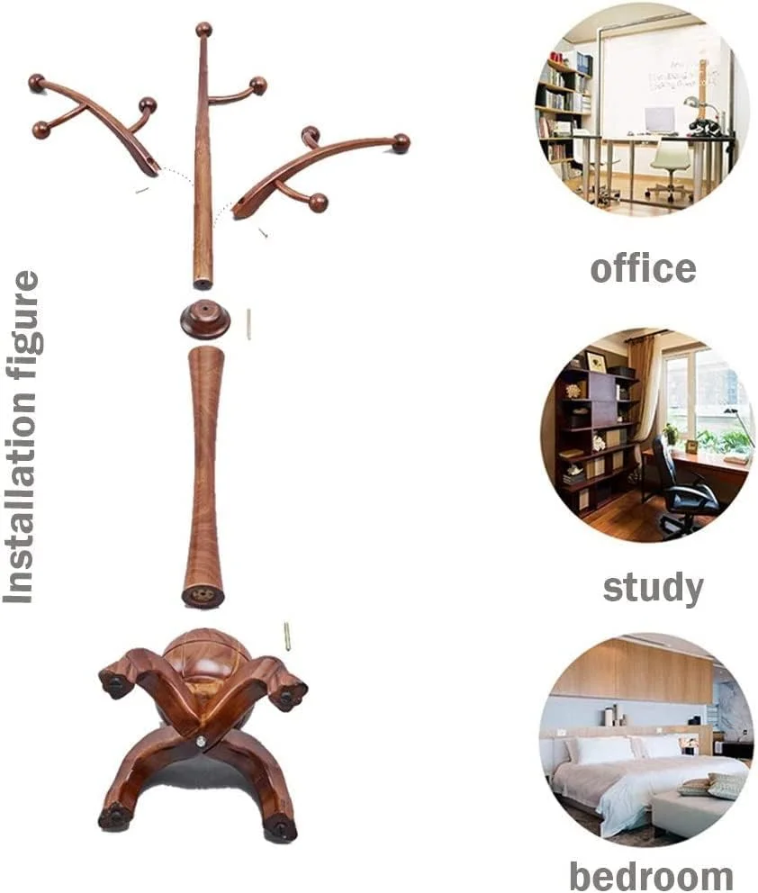 جالباسی ایستاده با طراحی مدرن و قلاب دار، مناسب برای ورودی منزل، اتاق خواب و راهرو (D-180 * 45Cm) جالباسی ایستاده با طراحی مدرن و قلاب دار، مناسب برای ورودی منزل، اتاق خواب و راهرو (D-180 * 45Cm)