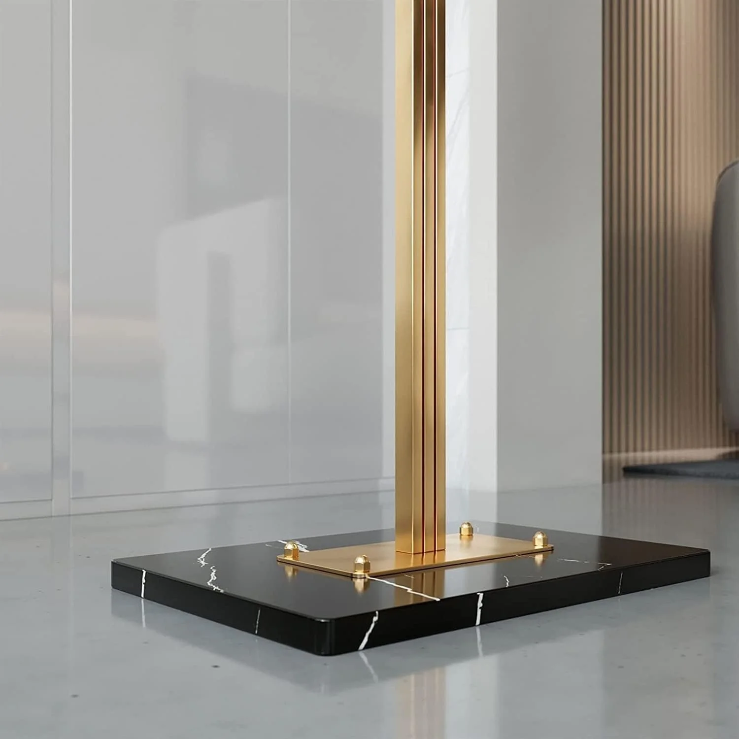 رخت آویز ایستاده فلزی، طراحی خلاقانه، آویز لباس فرفورژه، مناسب اتاق نشیمن، آویز ساده برای کلاه، ژاکت، ورودی و استند لباس (طلایی) رخت آویز ایستاده فلزی، طراحی خلاقانه، آویز لباس فرفورژه، مناسب اتاق نشیمن، آویز ساده برای کلاه، ژاکت، ورودی و استند لباس (طلایی)