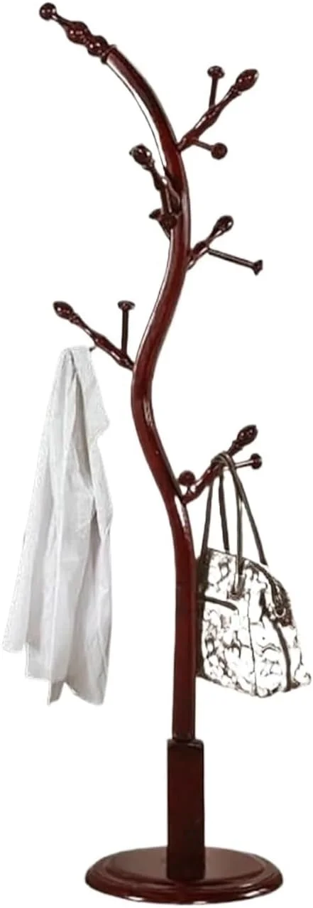 جالباسی ایستاده چوبی چند منظوره با قفسه برای اتاق خواب و ورودی منزل (قهوه ای 1 - 186 * 43 سانتی متر) جالباسی ایستاده چوبی چند منظوره با قفسه برای اتاق خواب و ورودی منزل (قهوه ای 1 - 186 * 43 سانتی متر)