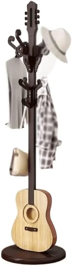 جالباسی ایستاده طرح گیتار با 12 آویز برای آویزان کردن کلاه، کیف و چتر، رخت آویز درختی مستقل مناسب ورودی (تک رنگ - 42 * 185 سانتی متر) جالباسی ایستاده طرح گیتار با 12 آویز برای آویزان کردن کلاه، کیف و چتر، رخت آویز درختی مستقل مناسب ورودی (تک رنگ - 42 * 185 سانتی متر)