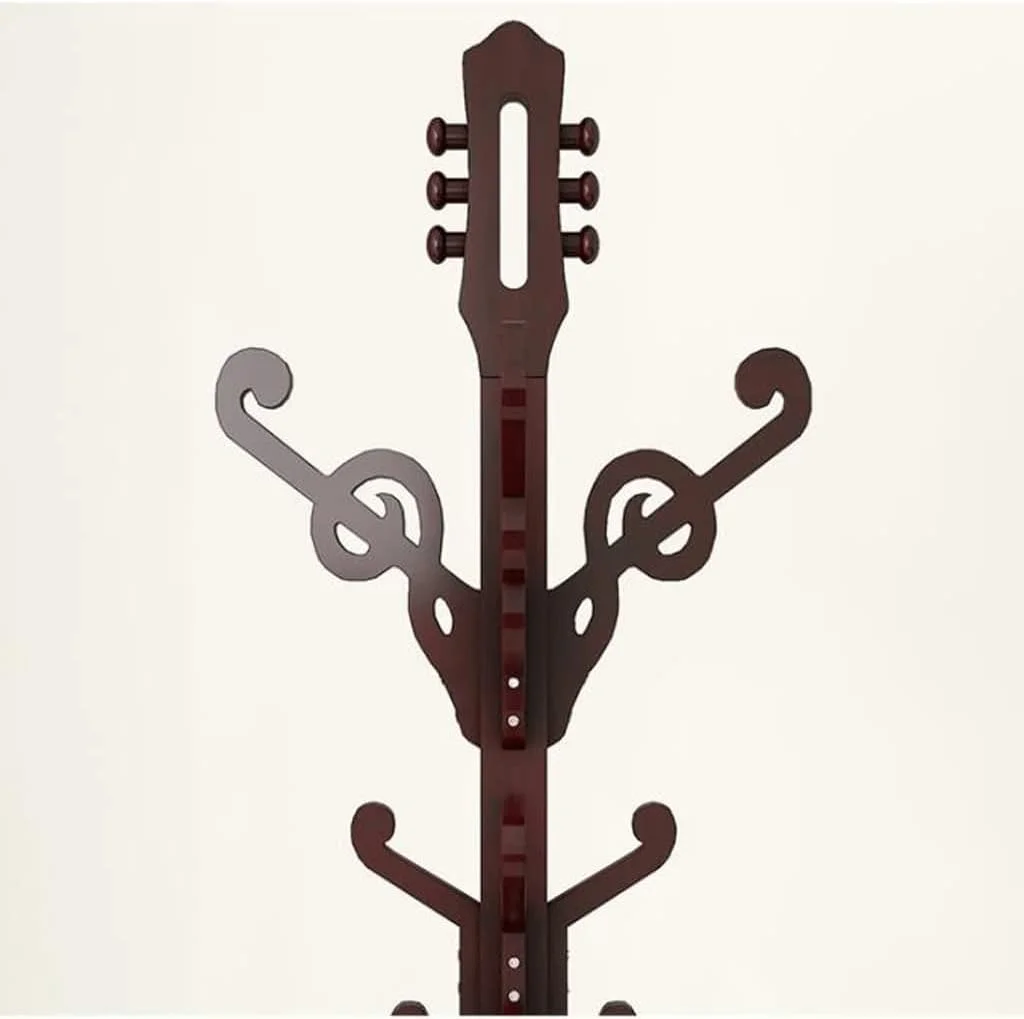 جالباسی ایستاده طرح گیتار با 12 آویز برای آویزان کردن کلاه، کیف و چتر، رخت آویز درختی مستقل مناسب ورودی (تک رنگ - 42 * 185 سانتی متر) جالباسی ایستاده طرح گیتار با 12 آویز برای آویزان کردن کلاه، کیف و چتر، رخت آویز درختی مستقل مناسب ورودی (تک رنگ - 42 * 185 سانتی متر)