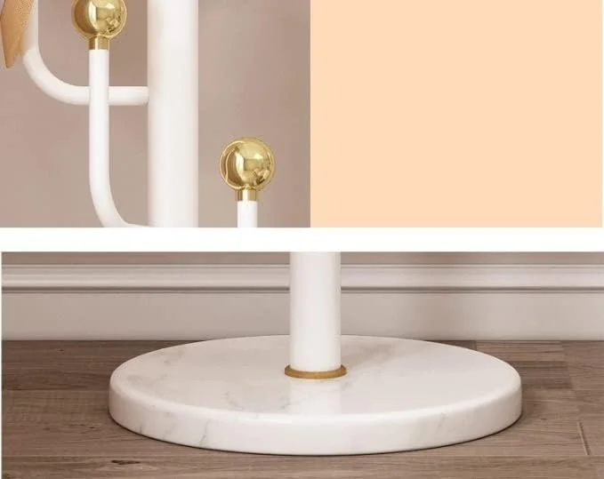 جالباسی ایستاده با طراحی کمجا، جالباسی فلزی برای کلاه و کیف، جالباسی استیل با ۶ آویز، مناسب راهرو و ورودی منزل (سفید - ۱۸۲ * ۳۸ سانتیمتر) جالباسی ایستاده با طراحی کمجا، جالباسی فلزی برای کلاه و کیف، جالباسی استیل با ۶ آویز، مناسب راهرو و ورودی منزل (سفید - ۱۸۲ * ۳۸ سانتیمتر)