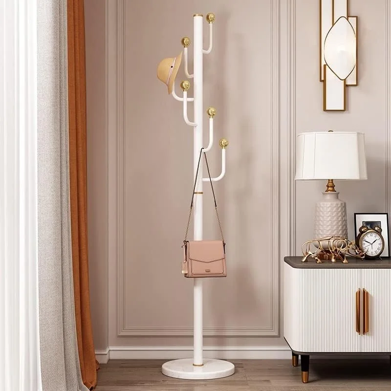 جالباسی ایستاده با طراحی کمجا، جالباسی فلزی برای کلاه و کیف، جالباسی استیل با ۶ آویز، مناسب راهرو و ورودی منزل (سفید - ۱۸۲ * ۳۸ سانتیمتر) جالباسی ایستاده با طراحی کمجا، جالباسی فلزی برای کلاه و کیف، جالباسی استیل با ۶ آویز، مناسب راهرو و ورودی منزل (سفید - ۱۸۲ * ۳۸ سانتیمتر)