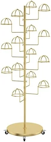 استند کلاه ایستاده برای سازماندهی کلاه‌های متعدد، فلزی مدرن با استحکام بالا، مناسب برای کلاه‌های فدورا/کابویی/لبه‌دار، نصب آسان