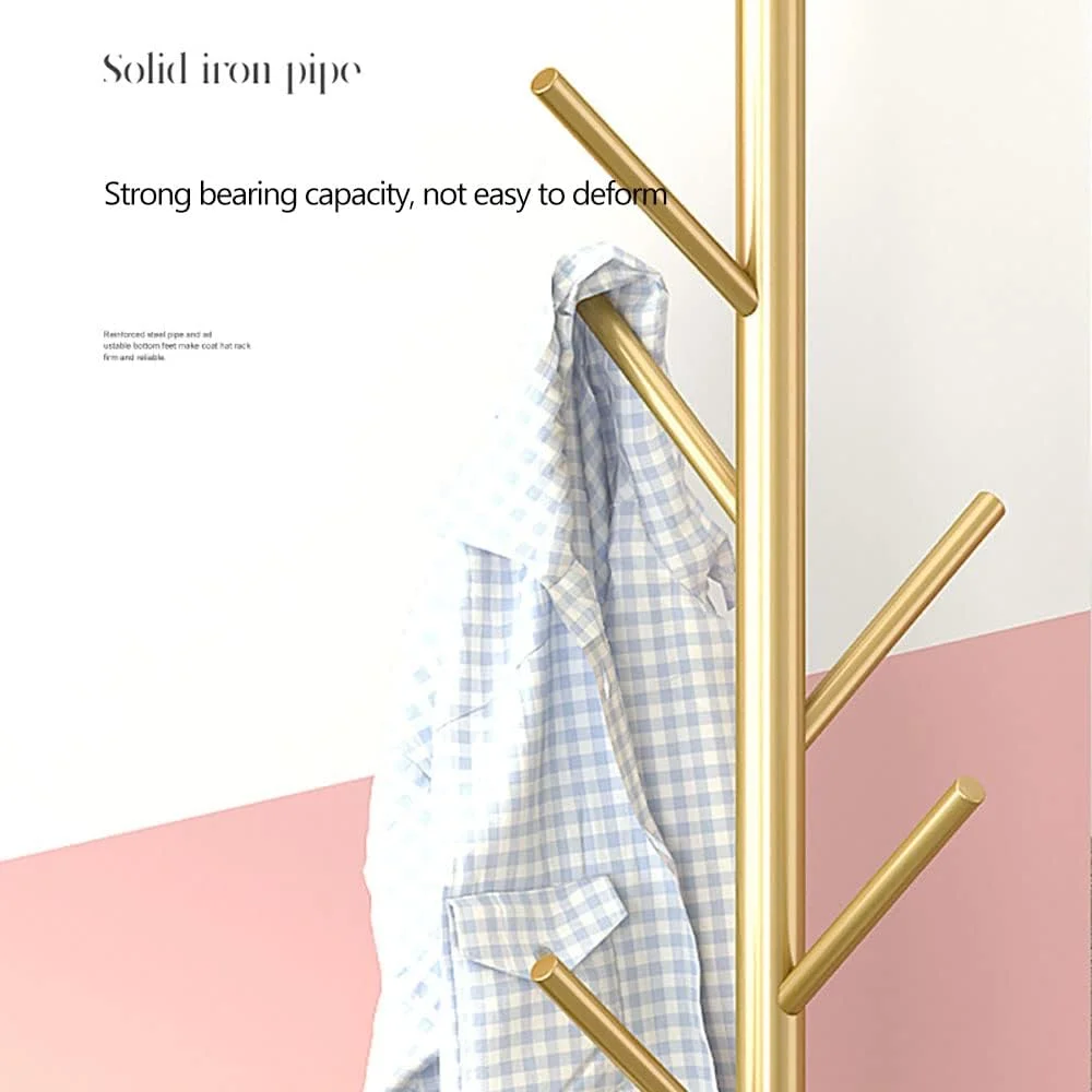 رخت آویز ایستاده، چوب لباسی چند منظوره فلزی، آویز کلاه، پایه آویز فلزی برای لباس، کلاه، شال، پایه ایستاده زمینی اتاق خواب، مونتاژ آسان، پایه درختی (گرد، سفید/طلایی) رخت آویز ایستاده، چوب لباسی چند منظوره فلزی، آویز کلاه، پایه آویز فلزی برای لباس، کلاه، شال، پایه ایستاده زمینی اتاق خواب، مونتاژ آسان، پایه درختی (گرد، سفید/طلایی)