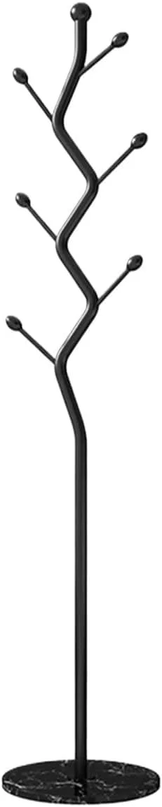 چوب لباسی ایستاده، آویز لباس، درختی برای آویزان کردن لباس، مناسب راهرو ورودی با قلاب، چوب لباسی برای لباس، کیف، مشکی - 172 * 32 سانتی متر