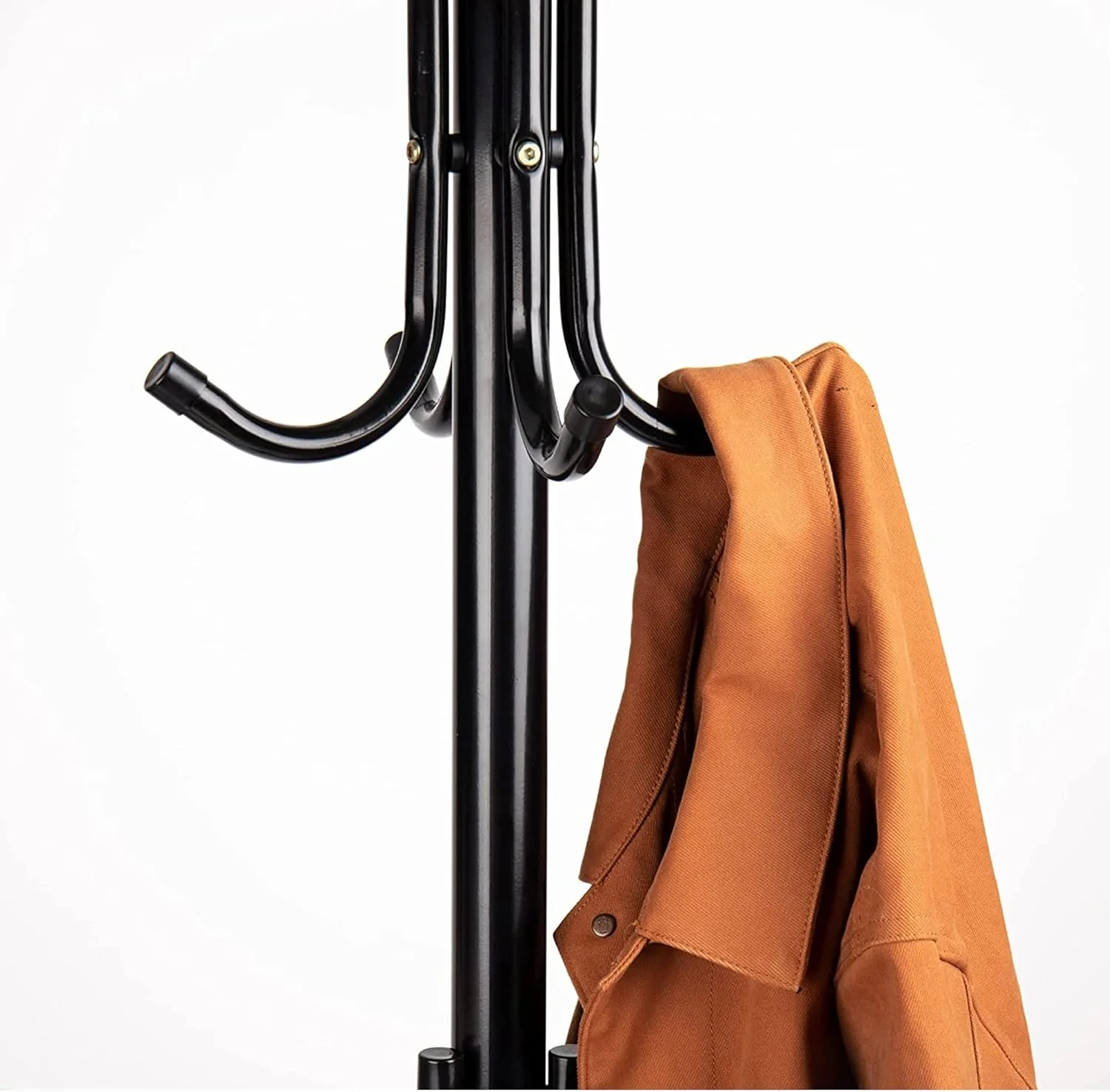 جالباسی ایستاده فلزی سولفار، دارای ۱۱ آویز برای کت، کیف، شال، پایه چتر، مشکی جالباسی ایستاده فلزی سولفار، دارای ۱۱ آویز برای کت، کیف، شال، پایه چتر، مشکی