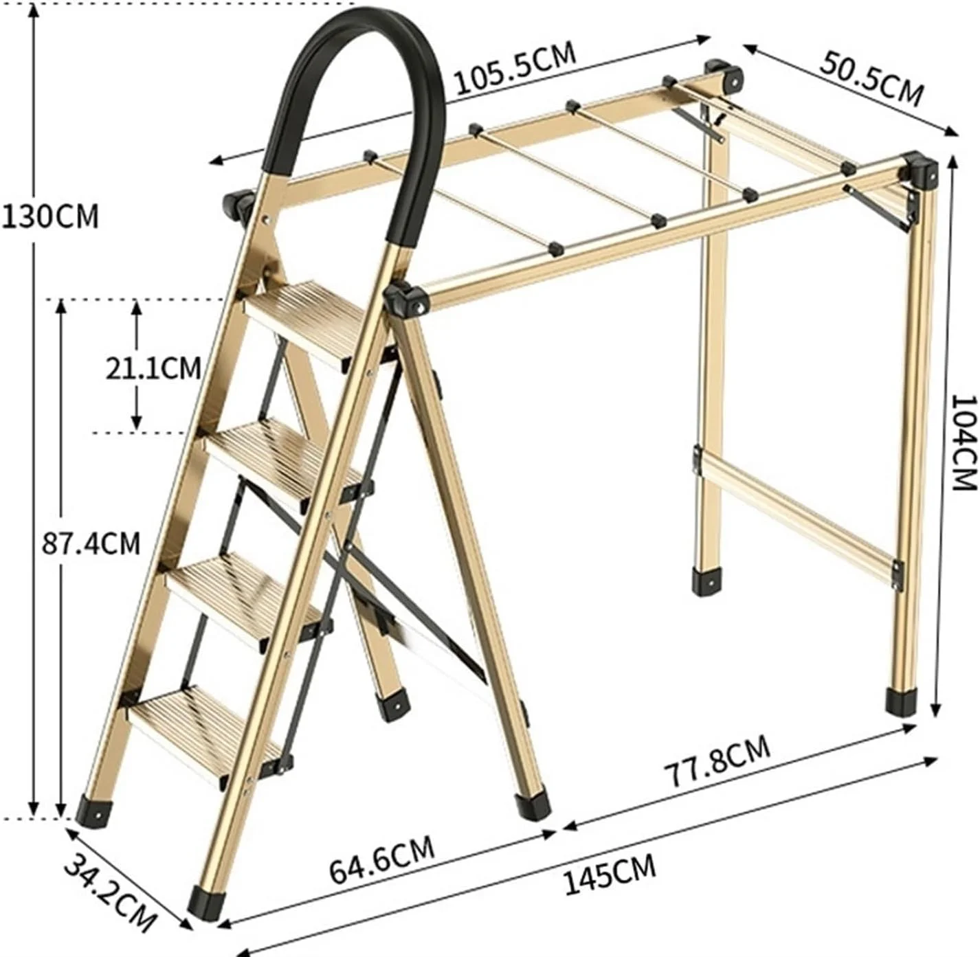 رخت آویز ایستاده تاشو چند منظوره مناسب منزل، بالکن و فضای باز (نقره ای) رخت آویز ایستاده تاشو چند منظوره مناسب منزل، بالکن و فضای باز (نقره ای)