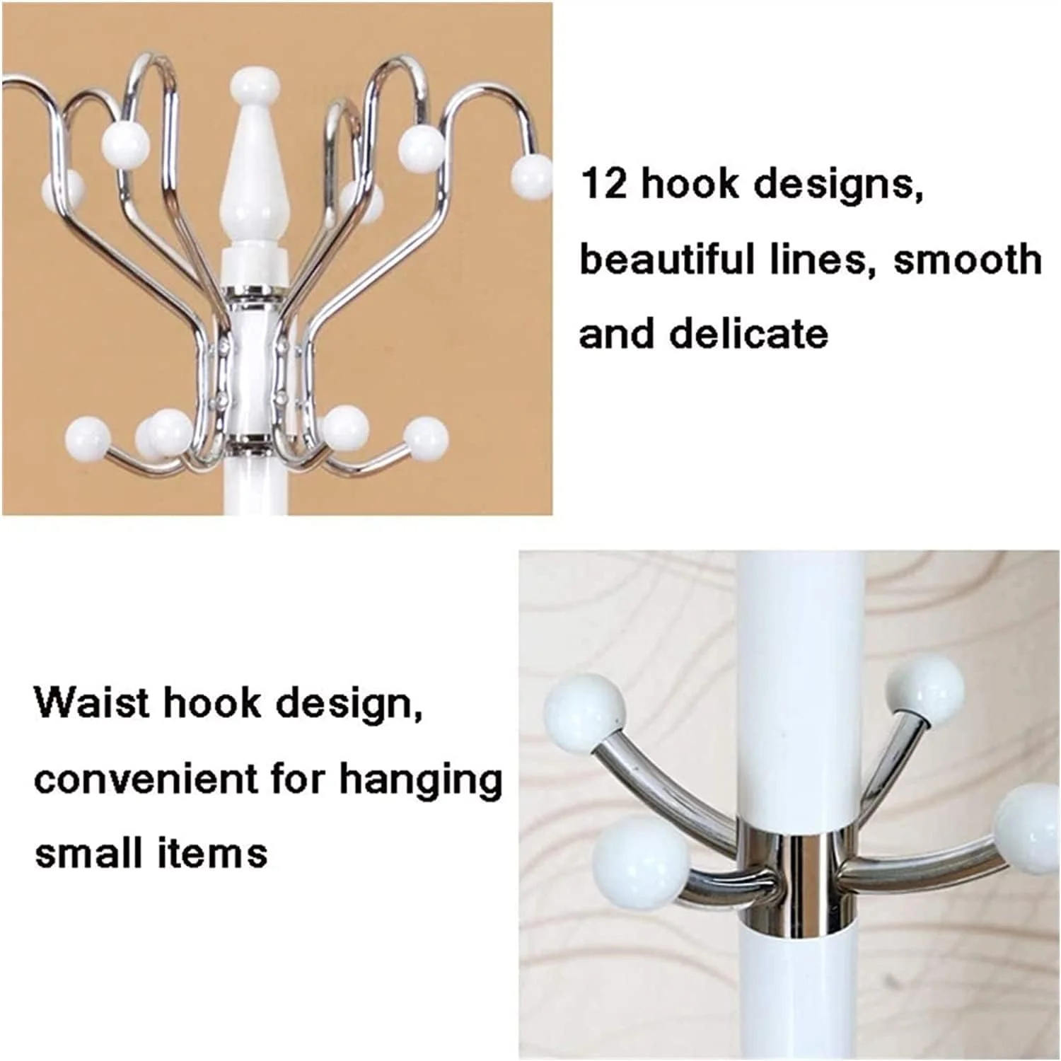 چوب لباسی دیواری - آویز فلزی عمودی برای اتاق خواب، نشیمن، اداره و راهرو - چوب لباسی ساده و نگهدارنده کلاه/شال گردن - طراحی کم جا 40X175 سانتی متر (سفید) چوب لباسی دیواری - آویز فلزی عمودی برای اتاق خواب، نشیمن، اداره و راهرو - چوب لباسی ساده و نگهدارنده کلاه/شال گردن - طراحی کم جا 40X175 سانتی متر (سفید)