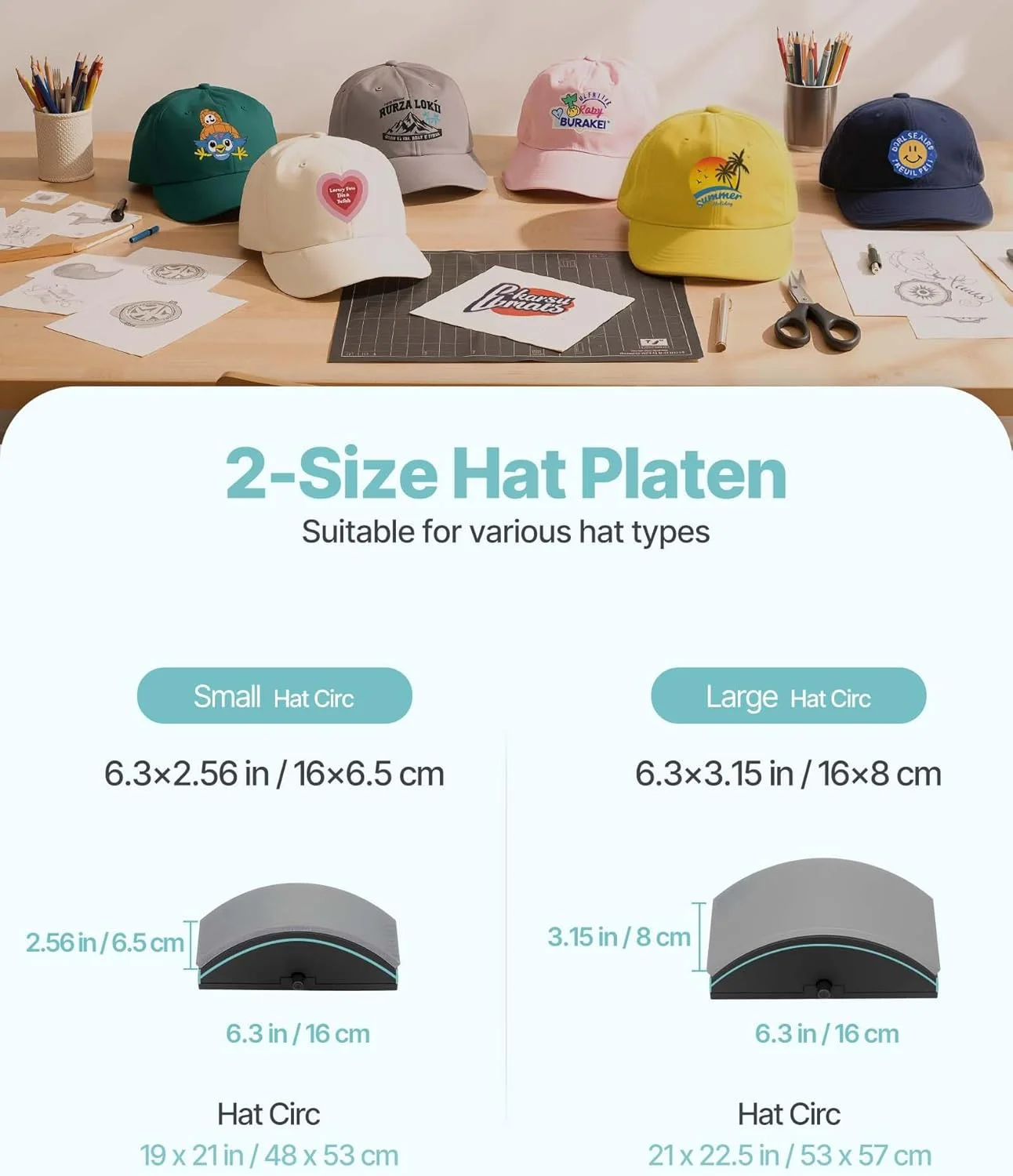 دستگاه پرس کلاه VEVOR با 2 صفحه قابل تعویض (16 x 6.5 سانتی متر / 16 x 8 سانتی متر)، دستگاه پرس حرارتی کلاه با کنترل دقیق دما و زمان، دستگاه پرس حرارتی کلاه برای کلاه ها، هدبندها، ماسک های صورت دستگاه پرس کلاه VEVOR با 2 صفحه قابل تعویض (16 x 6.5 سانتی متر / 16 x 8 سانتی متر)، دستگاه پرس حرارتی کلاه با کنترل دقیق دما و زمان، دستگاه پرس حرارتی کلاه برای کلاه ها، هدبندها، ماسک های صورت