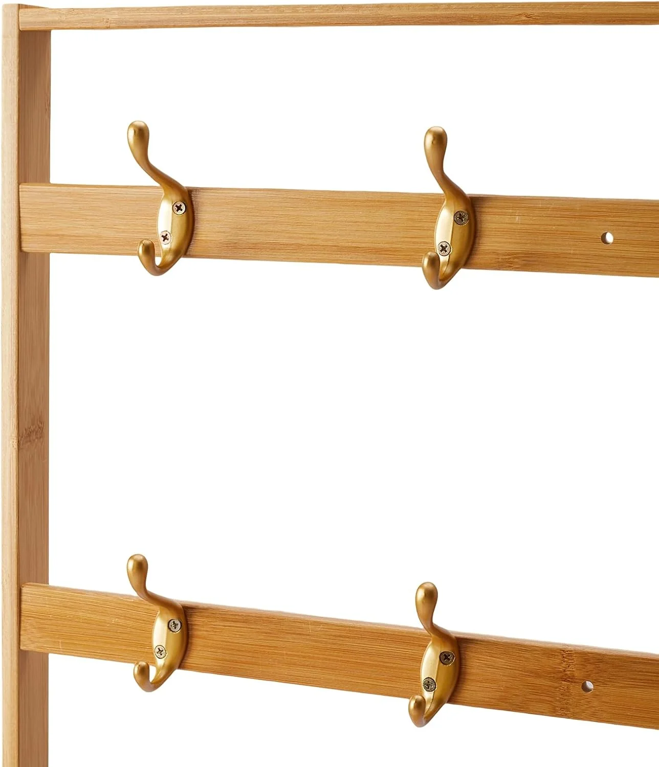 رخت آویز Warmiehomy، ارتفاع 152 سانتی متر با کابینت ذخیره کفش تاشو 2 لایه، جالباسی ایستاده با 8 قلاب، قفسه کفش و لباس برای ورودی، راهرو، 70x17x152 سانتی متر، طبیعی رخت آویز Warmiehomy، ارتفاع 152 سانتی متر با کابینت ذخیره کفش تاشو 2 لایه، جالباسی ایستاده با 8 قلاب، قفسه کفش و لباس برای ورودی، راهرو، 70x17x152 سانتی متر، طبیعی