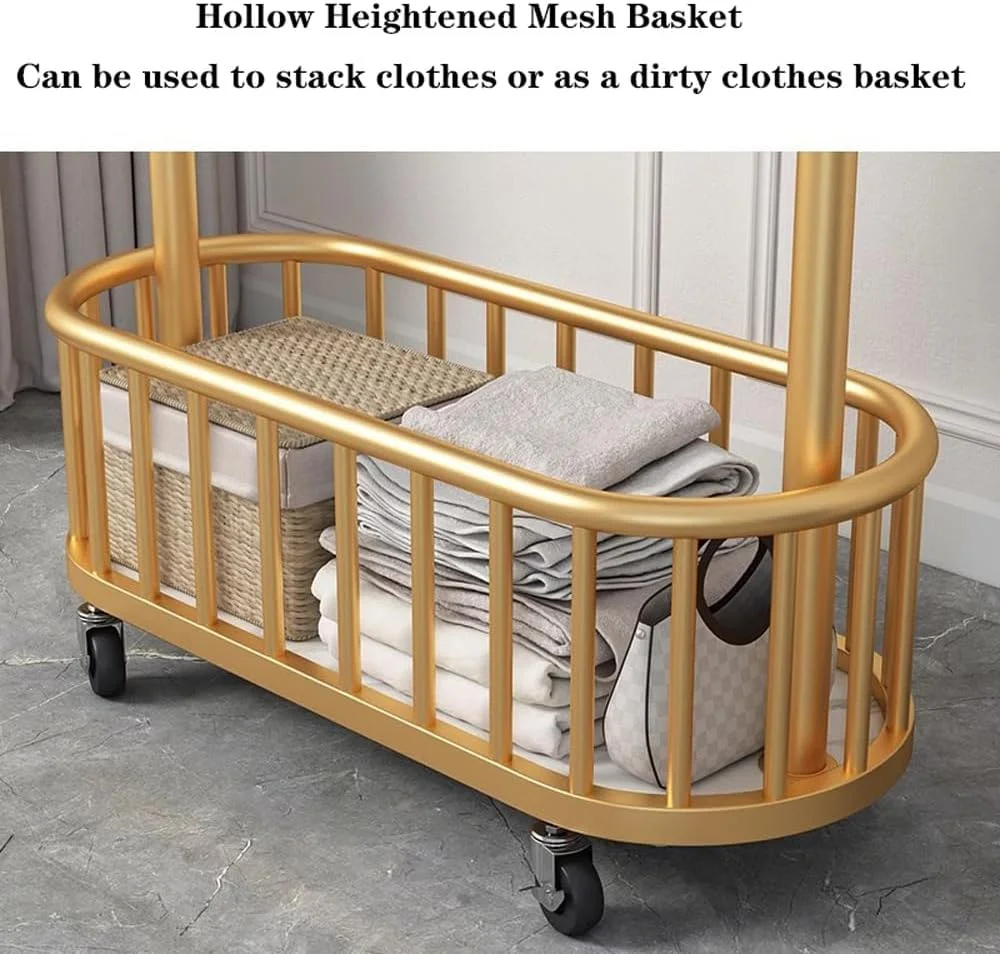 رگال لباس مشکی WEKOTEE با چرخ، رگال لباس متحرک با سبد ذخیره سازی، پایه رگال فلزی قابل حمل برای آویزان کردن لباس، رگال آویز لباس سنگین اتاق خواب، 80 سانتی متر رگال لباس مشکی WEKOTEE با چرخ، رگال لباس متحرک با سبد ذخیره سازی، پایه رگال فلزی قابل حمل برای آویزان کردن لباس، رگال آویز لباس سنگین اتاق خواب، 80 سانتی متر