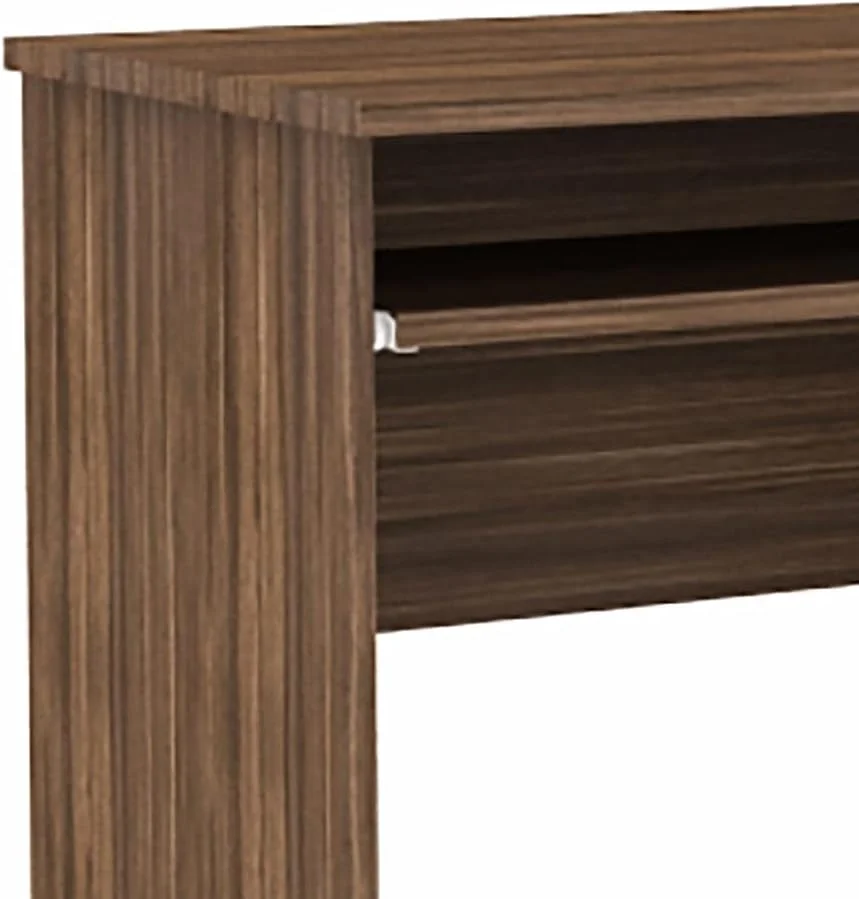 میز کامپیوتر امیتی Danube Home | میز کار اداری با فضای ذخیره سازی | میز لپ تاپ مدرن PC | میز مطالعه چوبی برای خانه، اتاق نشیمن، دفتر کار با کشو | طول 90 x عرض 40 x ارتفاع 74.5 سانتی متر - گردویی