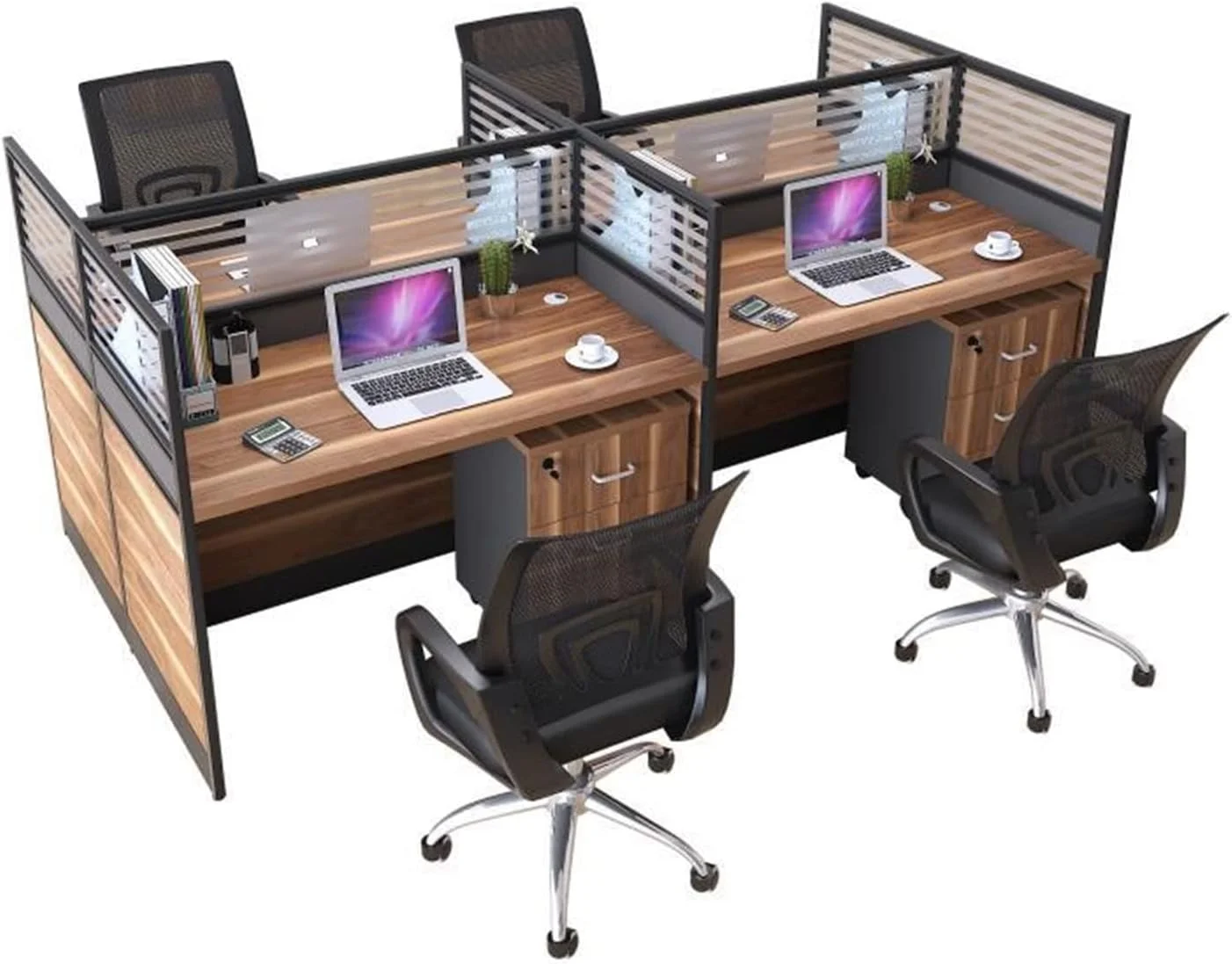 میز کار، میز ایستگاه کاری، چهار کارمند، صندلی کارت، میز و صندلی اداری، صفحه نمایش کامپیوتر ترکیبی میز کار، میز ایستگاه کاری، چهار کارمند، صندلی کارت، میز و صندلی اداری، صفحه نمایش کامپیوتر ترکیبی