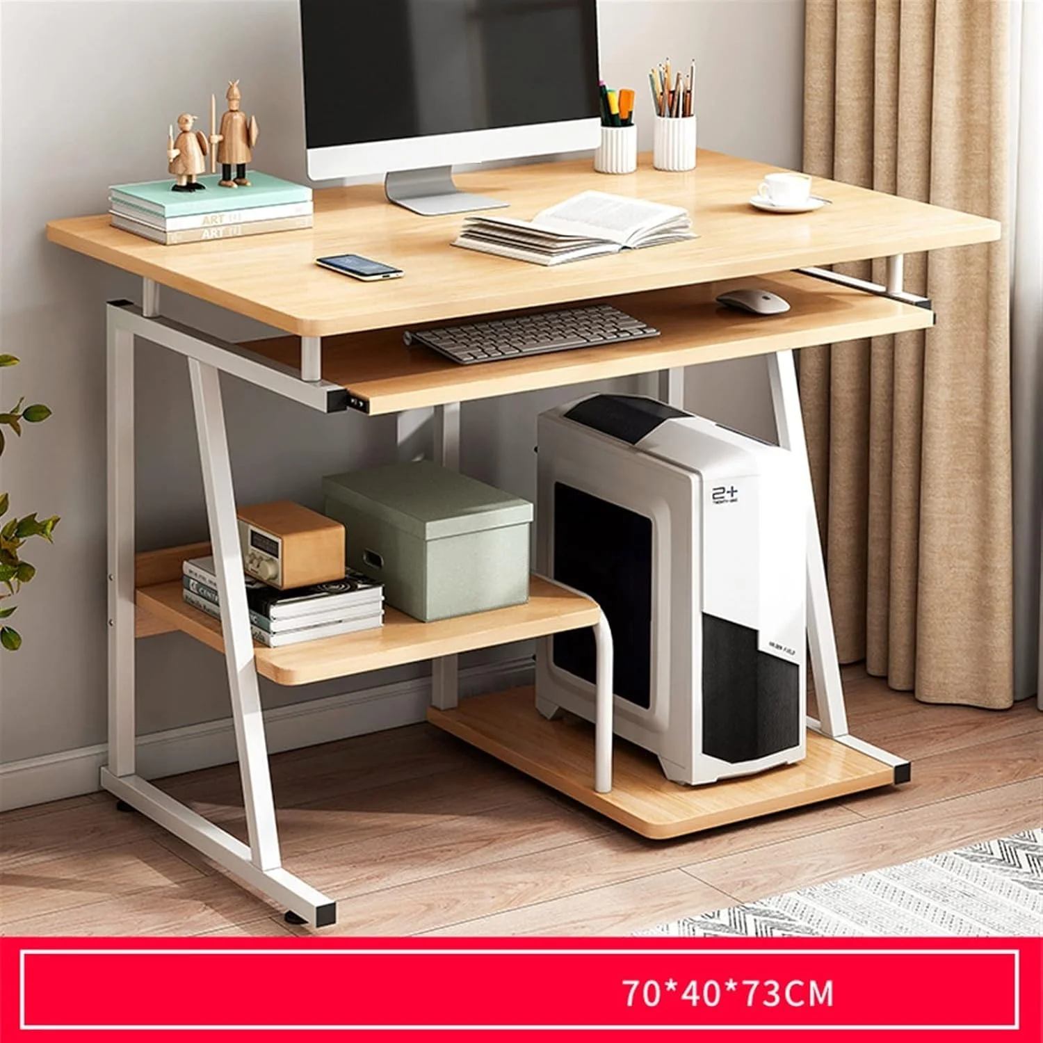 میز کار، میز کامپیوتر، میز کوچک، مناسب اتاق خواب منزل، میز تحریر، میز دانش آموزی، دارای قفسه کتاب، میز یکپارچه