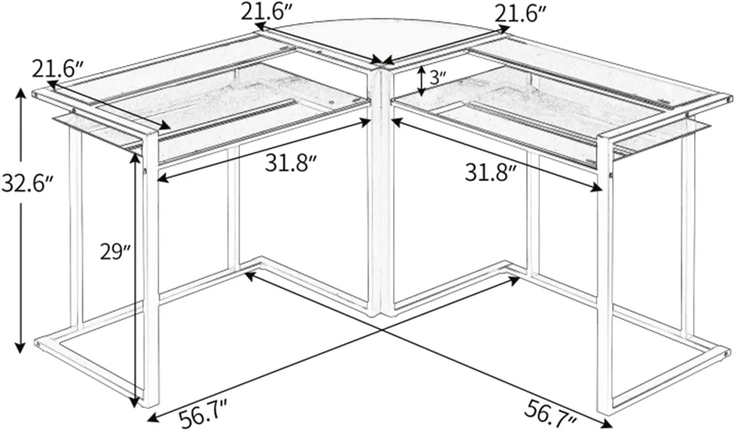 میز کار ZKSKOX، میز کامپیوتر رومیزی، میز خانگی، میز گوشه کتاب، میز ساده خانگی، میز مطالعه اتاق خواب میز کار ZKSKOX، میز کامپیوتر رومیزی، میز خانگی، میز گوشه کتاب، میز ساده خانگی، میز مطالعه اتاق خواب