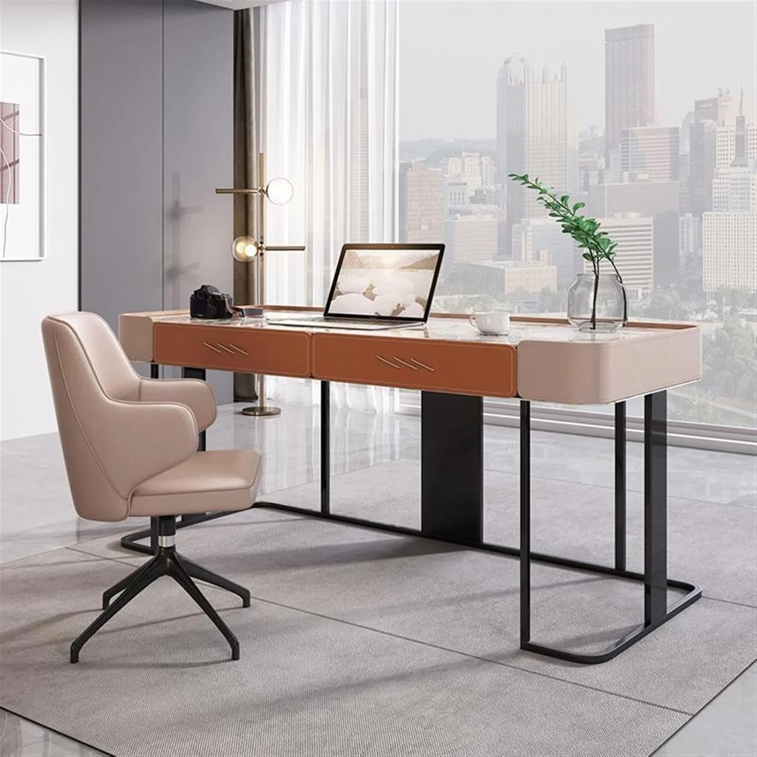 میز کار ZKSKOX، میز کامپیوتر، مبلمان مطالعه، میز تحریر، میز اداری میز کار ZKSKOX، میز کامپیوتر، مبلمان مطالعه، میز تحریر، میز اداری