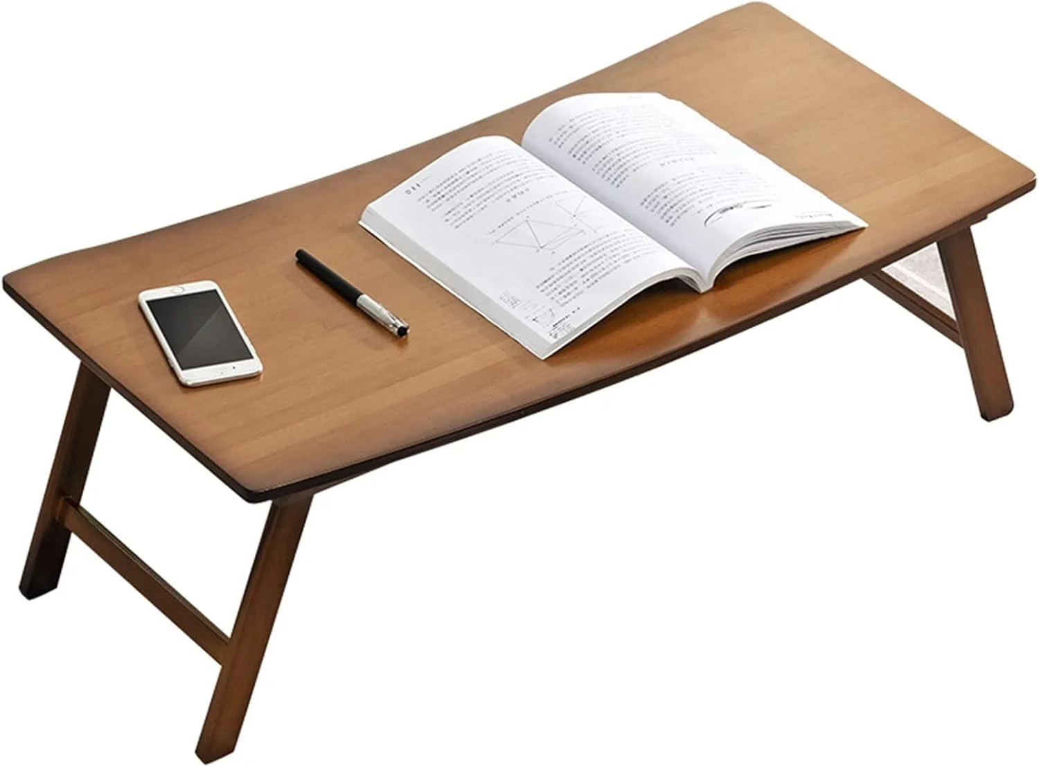 میز تاشو کار ZKSKOX، میز مطالعه روی تخت، مناسب لپ‌تاپ، میز تنبل، میز تحریر ساده، مناسب اتاق خواب و خوابگاه