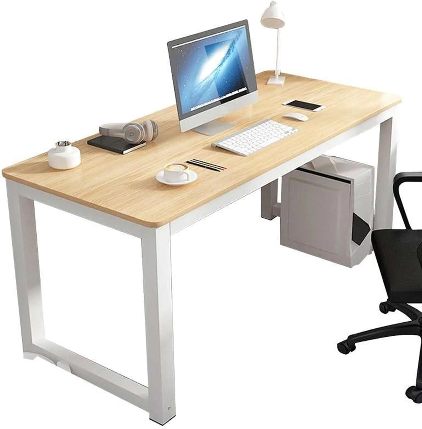 میز کامپیوتر رومیزی ZKSKOX، باریک و بلند، مناسب منزل، نصب روی دیوار، میز باریک، مناسب اتاق خواب، مستطیلی، مناسب نوشتن، اداری، میز مطالعه