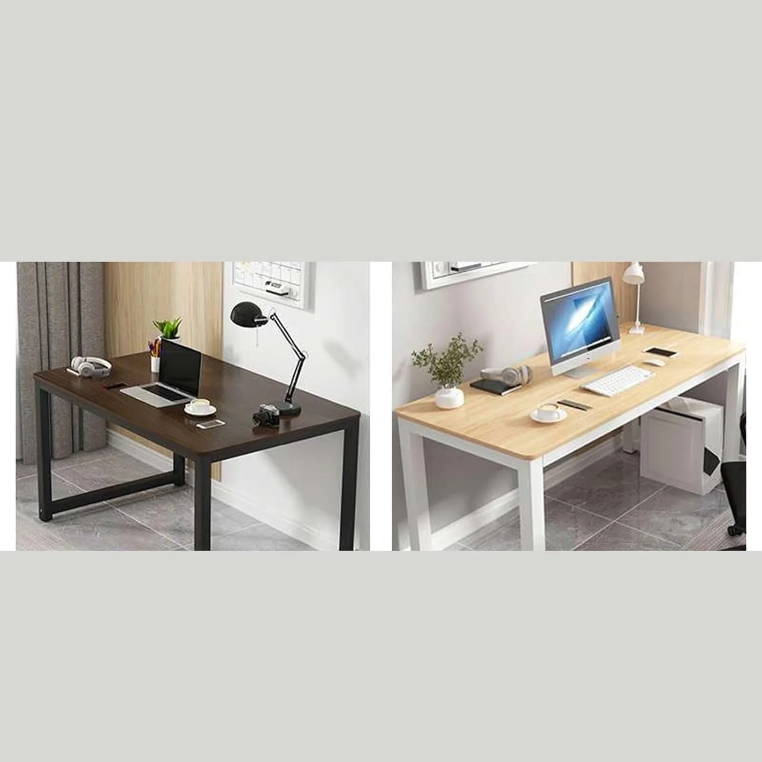 میز کامپیوتر رومیزی ZKSKOX، باریک و بلند، مناسب منزل، نصب روی دیوار، میز باریک، مناسب اتاق خواب، مستطیلی، مناسب نوشتن، اداری، میز مطالعه