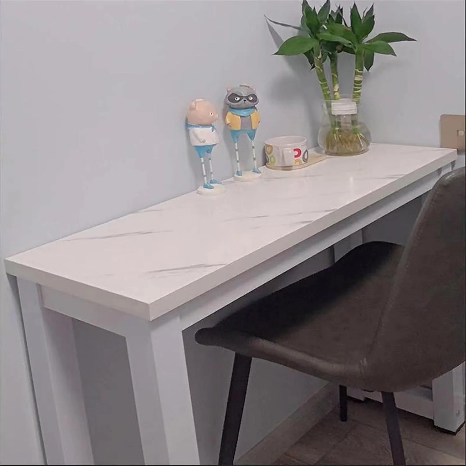 میز کار ZKSKOX، میز بلند کنار دیوار، میز باریک و بلند تحصیلی مستطیلی، میز خوابگاهی اتاق خواب