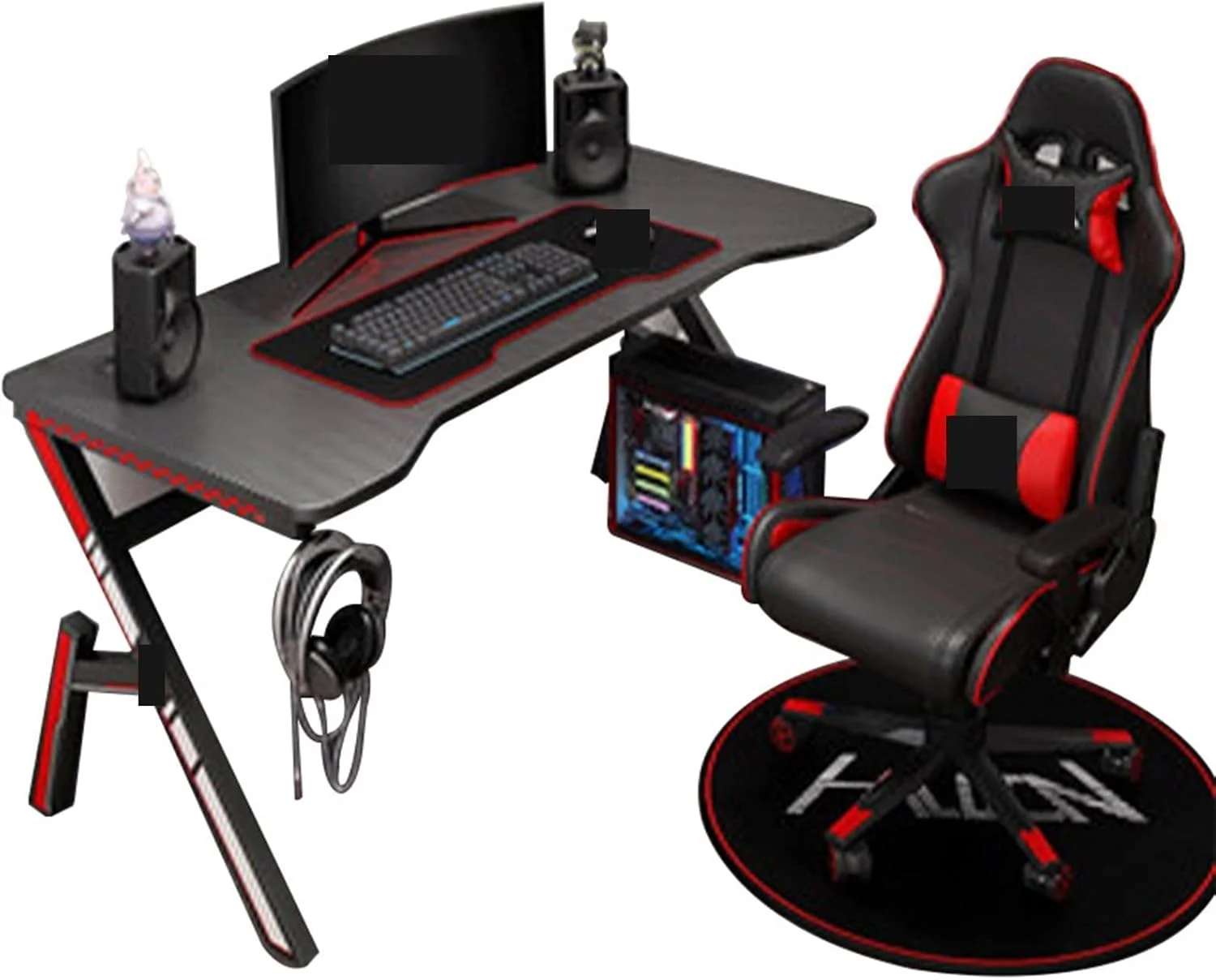 میز کامپیوتر مربعی، میز اتاق خواب خانگی، میز بازی، میز و صندلی مناسب برای رقابت های الکترونیکی میز کامپیوتر مربعی، میز اتاق خواب خانگی، میز بازی، میز و صندلی مناسب برای رقابت های الکترونیکی