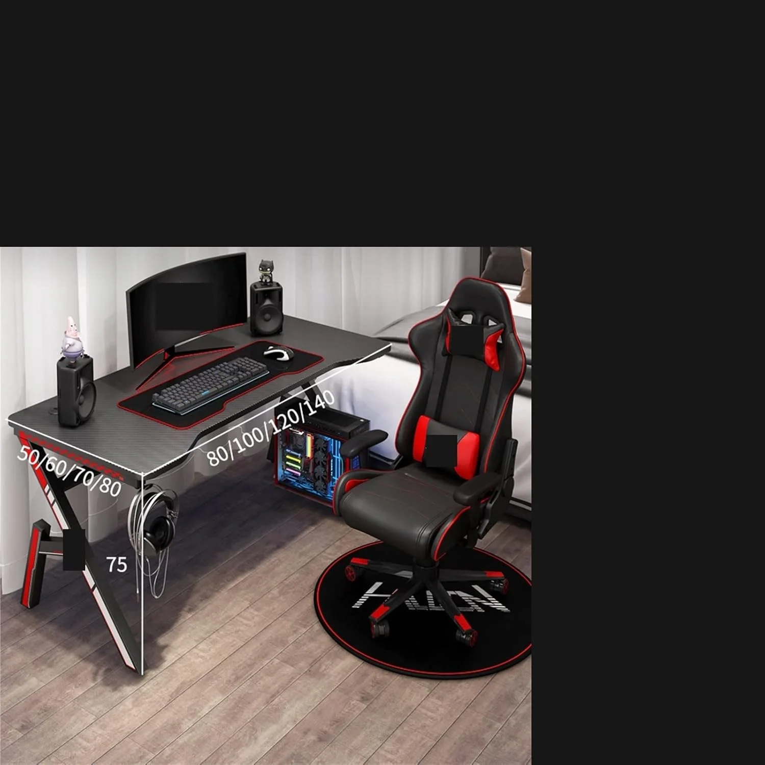 میز کامپیوتر مربعی، میز اتاق خواب خانگی، میز بازی، میز و صندلی مناسب برای رقابت های الکترونیکی میز کامپیوتر مربعی، میز اتاق خواب خانگی، میز بازی، میز و صندلی مناسب برای رقابت های الکترونیکی