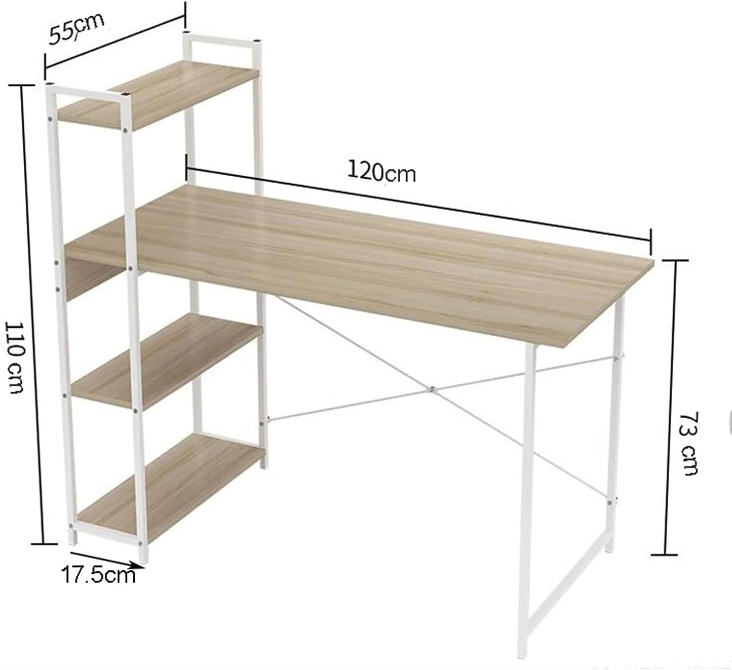 میز کامپیوتر ZKSKOX، میز تحریر، میز ترکیبی با قفسه کتاب، صفحه میز، میز کامپیوتر خانگی، مناسب دانش آموزان، صرفه جویی در فضا، مناسب اتاق نشیمن میز کامپیوتر ZKSKOX، میز تحریر، میز ترکیبی با قفسه کتاب، صفحه میز، میز کامپیوتر خانگی، مناسب دانش آموزان، صرفه جویی در فضا، مناسب اتاق نشیمن