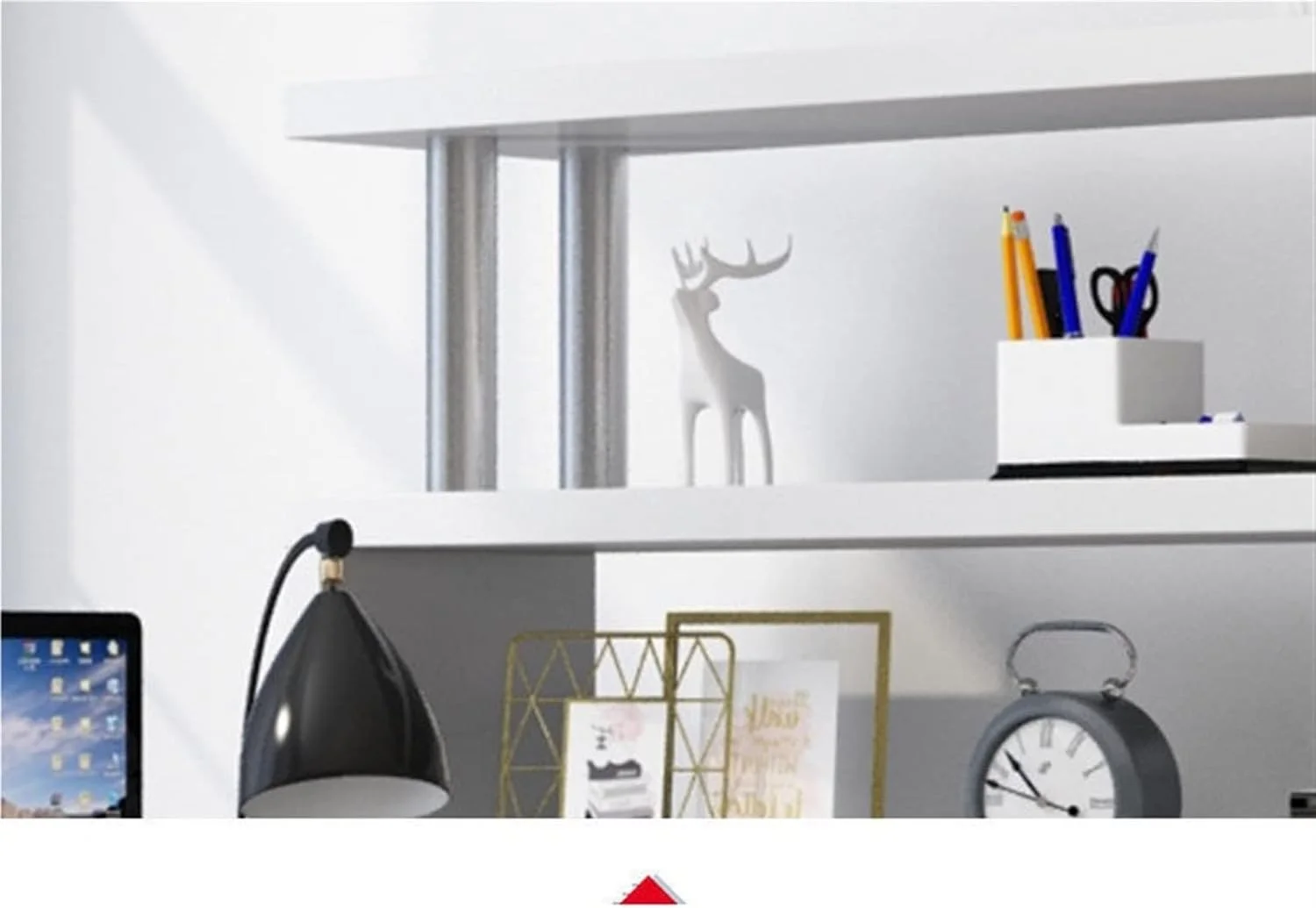 میز کار مناسب اتاق کار، نشیمن، اتاق خواب، میز تحریر، میز کامپیوتر با روکش سفید میز کار مناسب اتاق کار، نشیمن، اتاق خواب، میز تحریر، میز کامپیوتر با روکش سفید