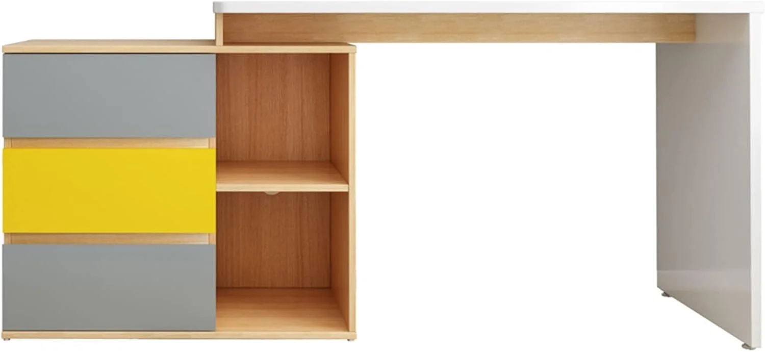 میز کار مدل ال، میز کامپیوتر بلند گوشه ای تلسکوپی، میز تحریر دو نفره مناسب منزل و اتاق خواب میز کار مدل ال، میز کامپیوتر بلند گوشه ای تلسکوپی، میز تحریر دو نفره مناسب منزل و اتاق خواب