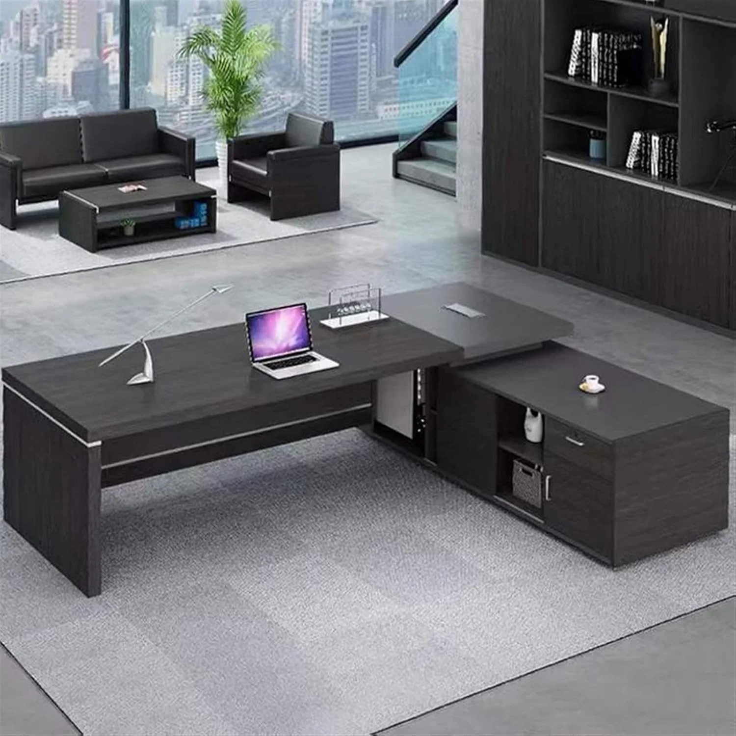 میز کار ZKSKOX، میز اداری رئیس، میز مدیر، میز کامپیوتر و ترکیب صندلی، تغییر رویه تک میز میز کار ZKSKOX، میز اداری رئیس، میز مدیر، میز کامپیوتر و ترکیب صندلی، تغییر رویه تک میز