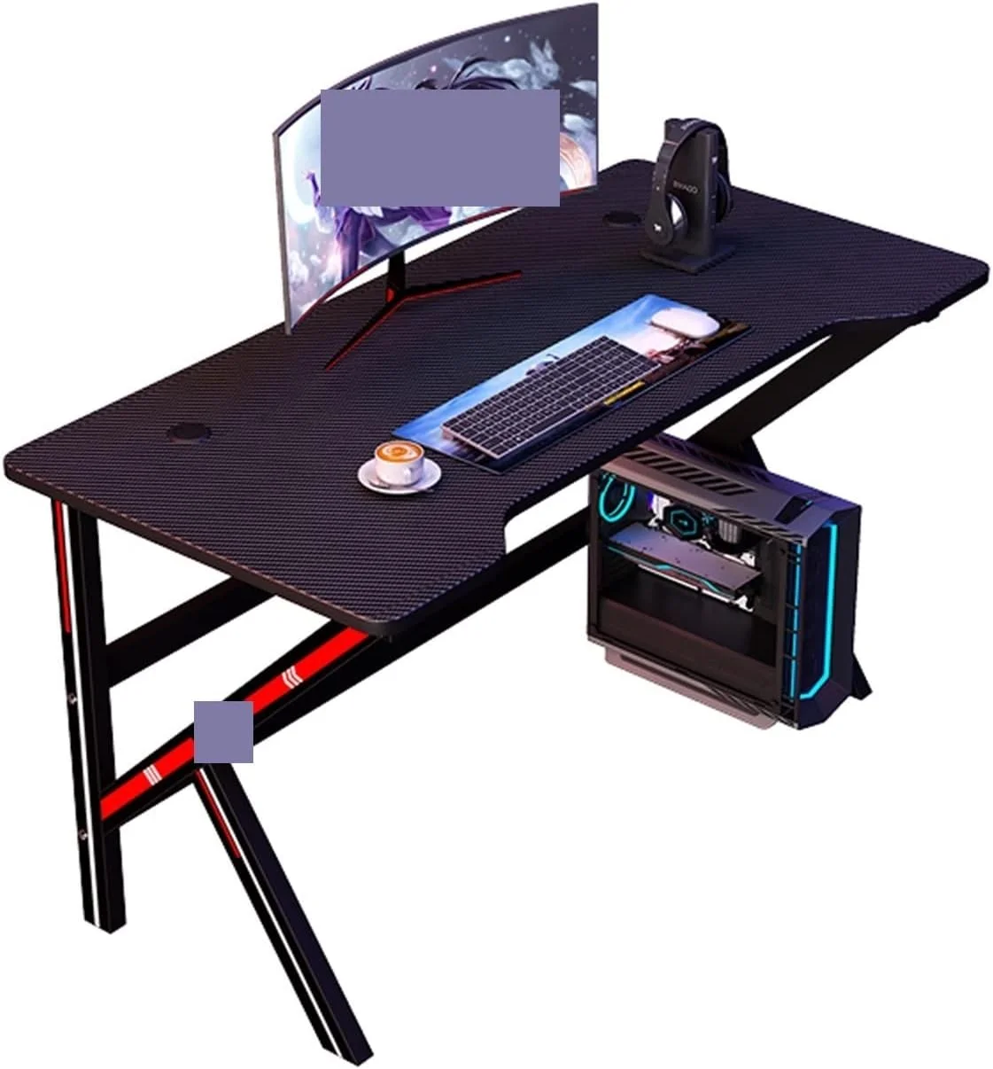 میز کار ZKSKOX، میز بازی کامپیوتر، میز رقابتی، میز اداری، میز خانگی، میز مطالعه، میز تحریر، میز