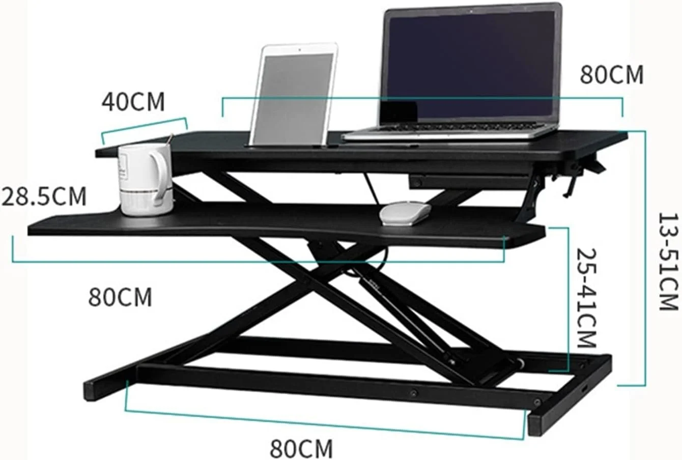 میز کار ایستاده و نشسته، میز کامپیوتر تاشو، میز نمایش پنوماتیک بدون پله، میز کار متحرک لپ تاپ