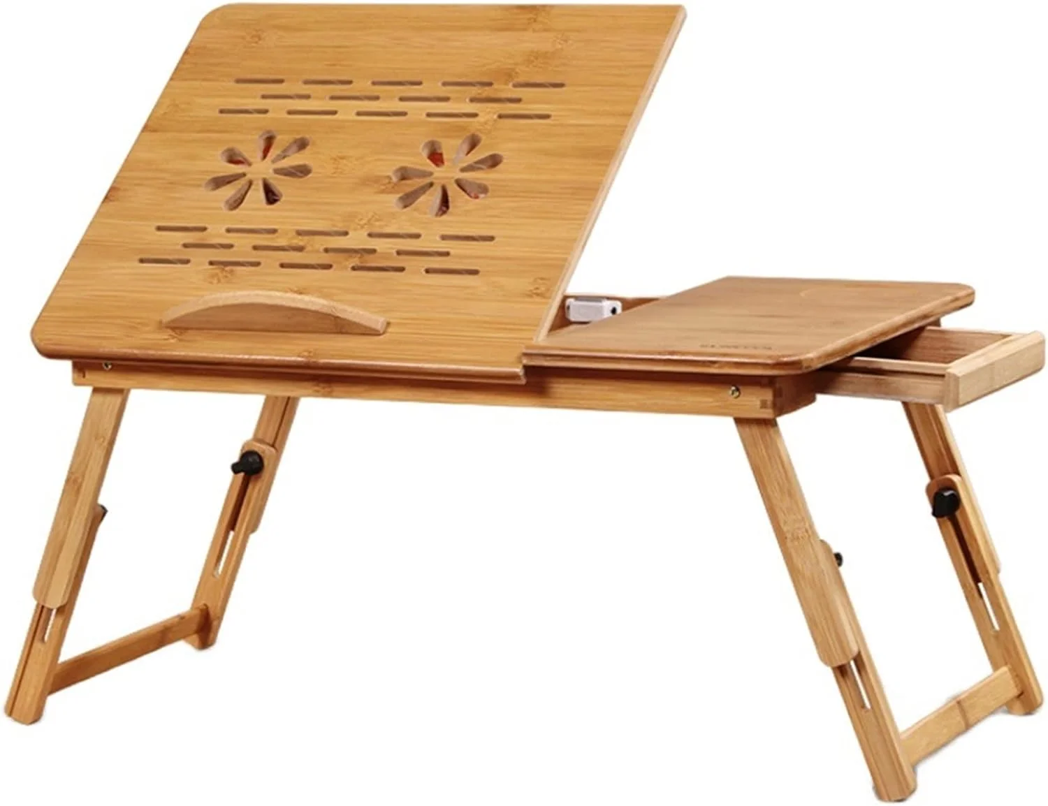 میز کار تاشو ZKSKOX مناسب برای تخت، میز کامپیوتر خوابگاهی، میز کوچک لپ تاپ، میز تحریر دانشجویی با قابلیت تنظیم ارتفاع