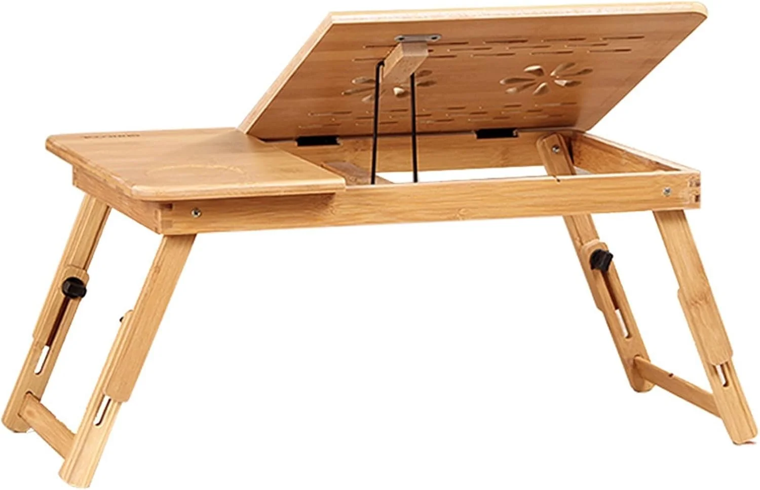 میز کار تاشو ZKSKOX مناسب برای تخت، میز کامپیوتر خوابگاهی، میز کوچک لپ تاپ، میز تحریر دانشجویی با قابلیت تنظیم ارتفاع