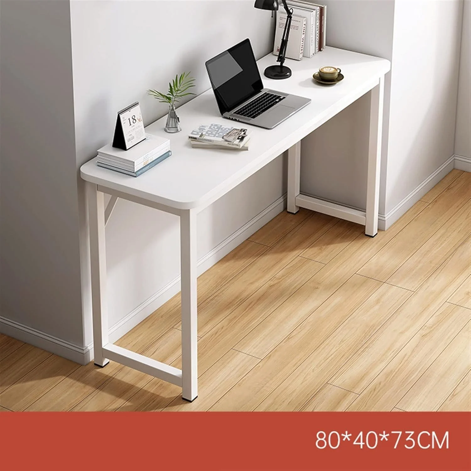 میز کار ZKSKOX، میز کامپیوتر، میز ساده، میز خانگی، میز بلند، میز باریک اتاق خواب، میز تحریر دانشجویی، میز مستطیلی کارگاهی