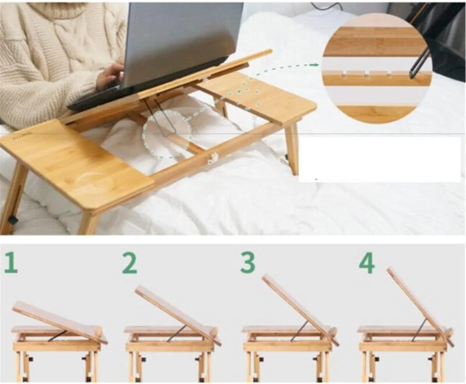 میز کار ZKSKOX، میز کامپیوتر، میز لپ تاپ، پایه تاشو تختخواب، میز تنبل بالابر بزرگ قابل حمل شیب دار برای نوشتن تبلت میز کار ZKSKOX، میز کامپیوتر، میز لپ تاپ، پایه تاشو تختخواب، میز تنبل بالابر بزرگ قابل حمل شیب دار برای نوشتن تبلت