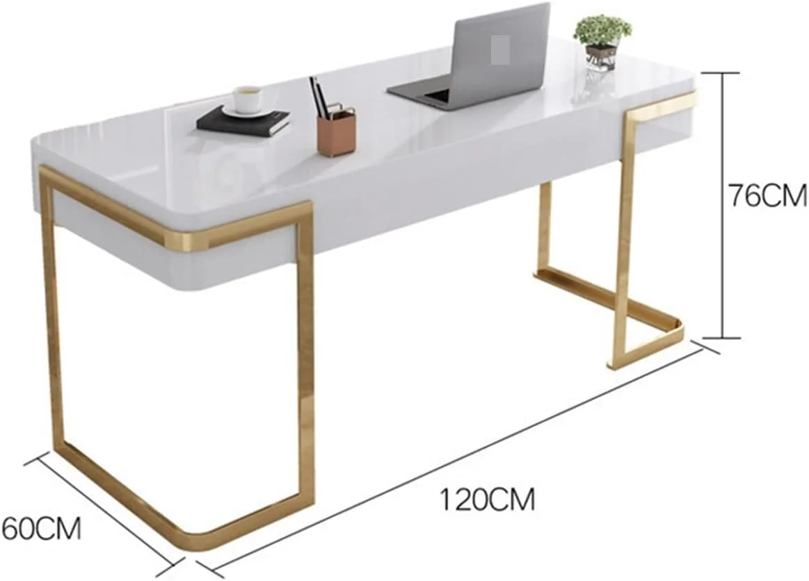 میز کار ZKSKOX، میز اداری، میز مطالعه خانگی با کشو، مناسب اتاق خواب، کامپیوتر و میز آرایش