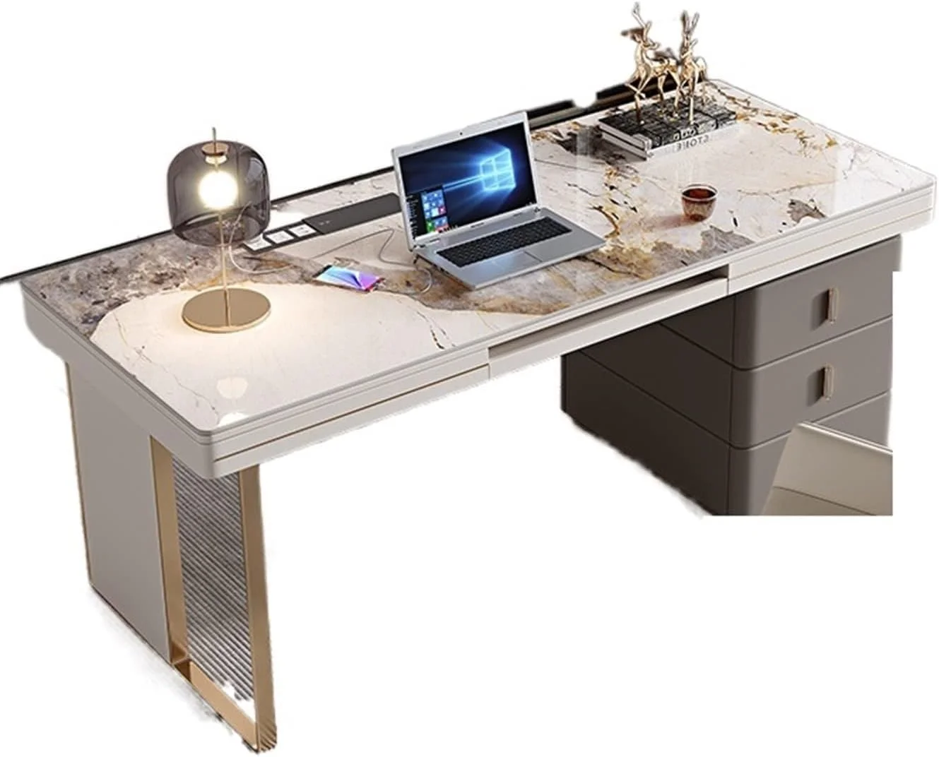 میز کار چوبی ساده و لوکس مناسب کامپیوتر و اداره