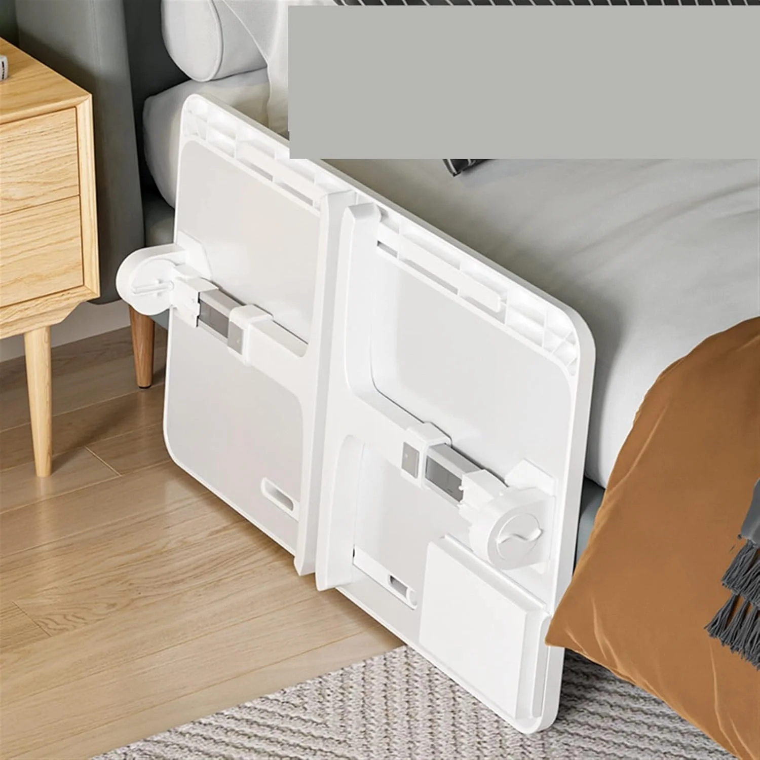 میز کار کوچک قابل تنظیم برای تخت، میز لپ تاپ تاشو، مناسب اتاق خواب افراد کم حوصله، خوابگاه، دانشجویی