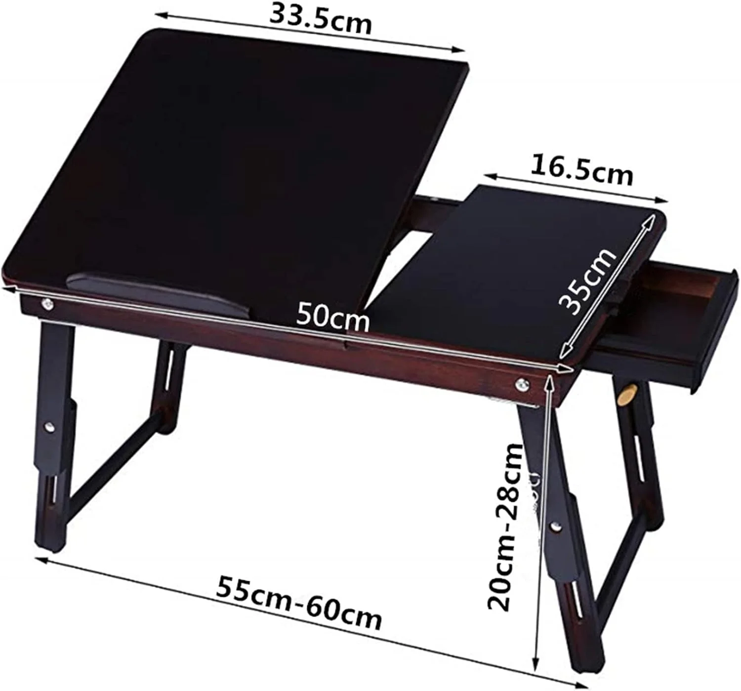 میز کار تاشو ZKSKOX، میز کامپیوتر کوچک برای تخت، مشکی، قابل تنظیم ارتفاع، مناسب لپ تاپ، خوابگاه، تنبل میز کار تاشو ZKSKOX، میز کامپیوتر کوچک برای تخت، مشکی، قابل تنظیم ارتفاع، مناسب لپ تاپ، خوابگاه، تنبل